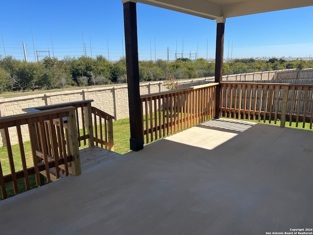 deck featuring a patio