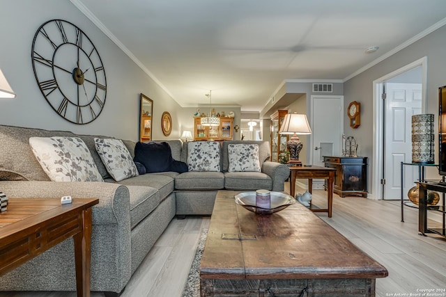 8058 Broadway Unit 147U, San Antonio, TX 78209 - living area featuring light wood-style flooring and crown molding