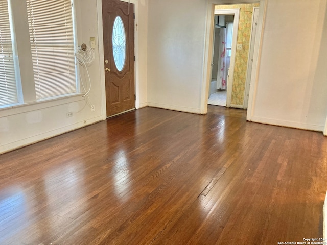 entryway featuring dark hardwood / wood-style floors