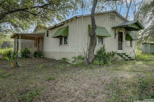 view of property exterior