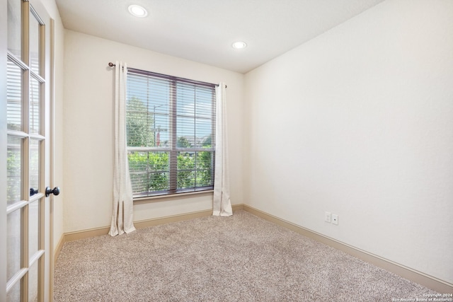 carpeted spare room with a healthy amount of sunlight