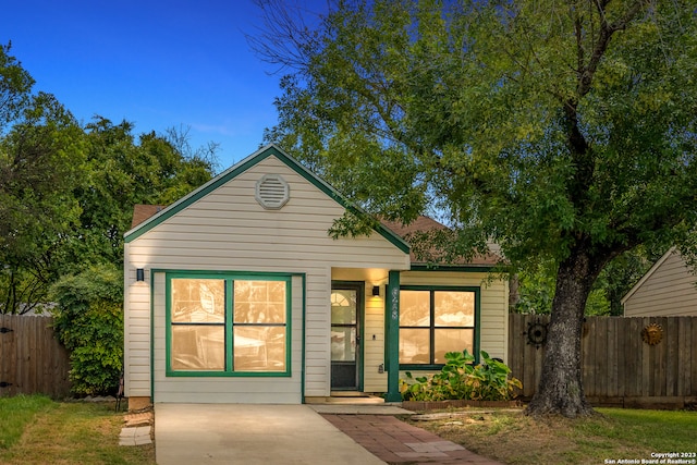 view of front of home