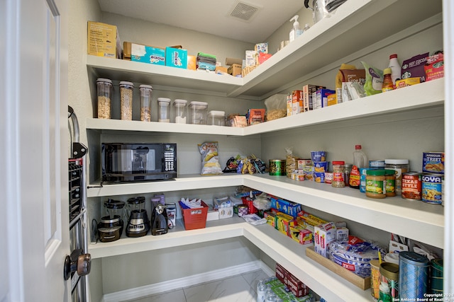 view of pantry