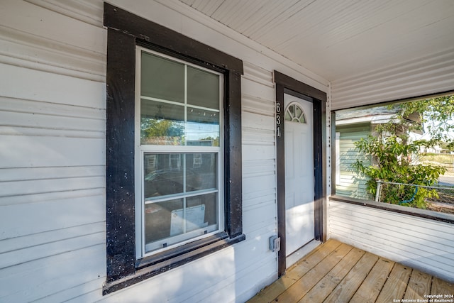 exterior space with covered porch