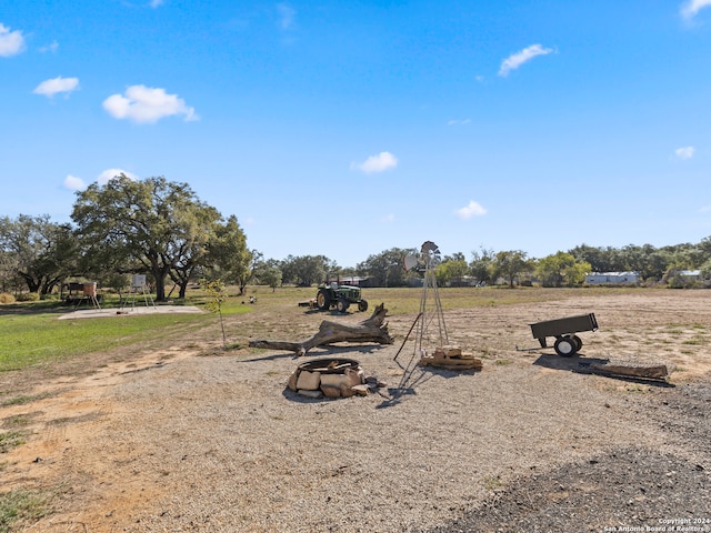 exterior space featuring a rural view