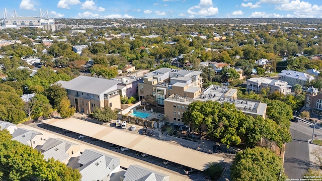 aerial view featuring a residential view