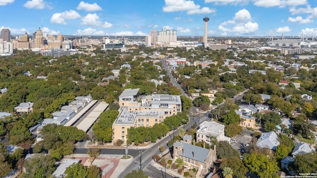 bird's eye view featuring a view of city