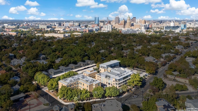 aerial view with a view of city