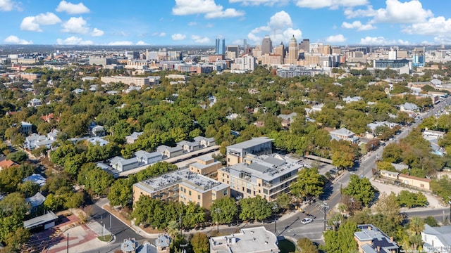 drone / aerial view featuring a view of city