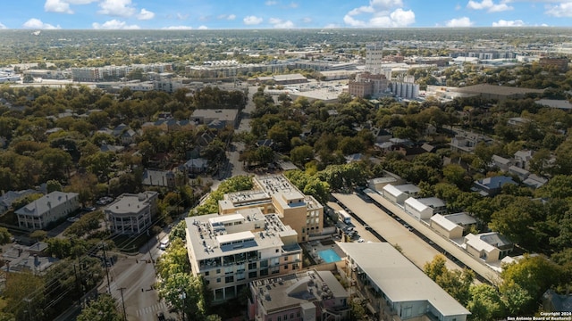 aerial view featuring a view of city