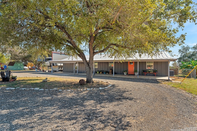 view of ranch-style home