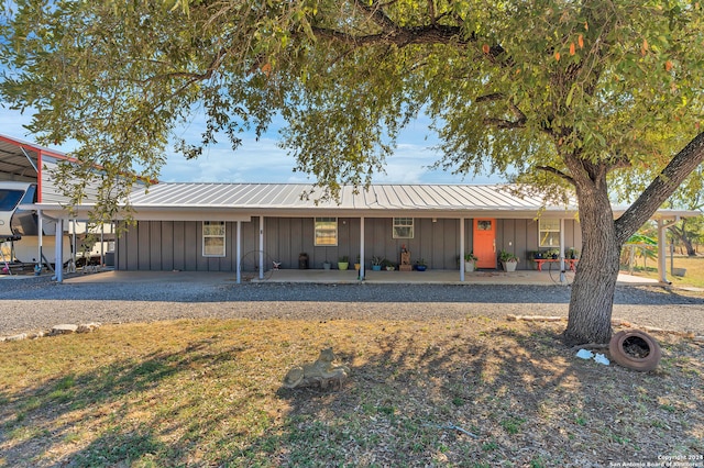 view of ranch-style home