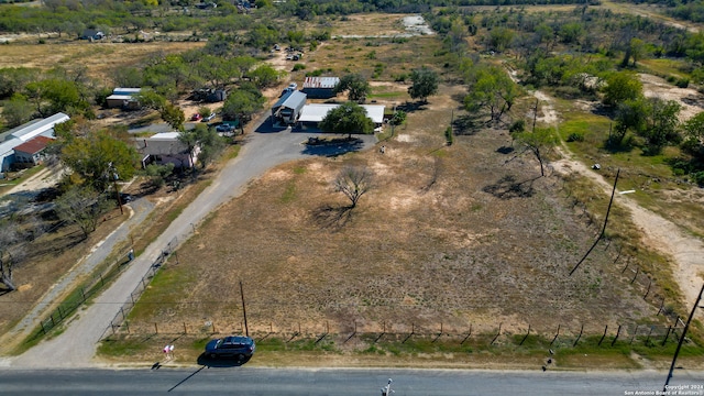 aerial view featuring a rural view