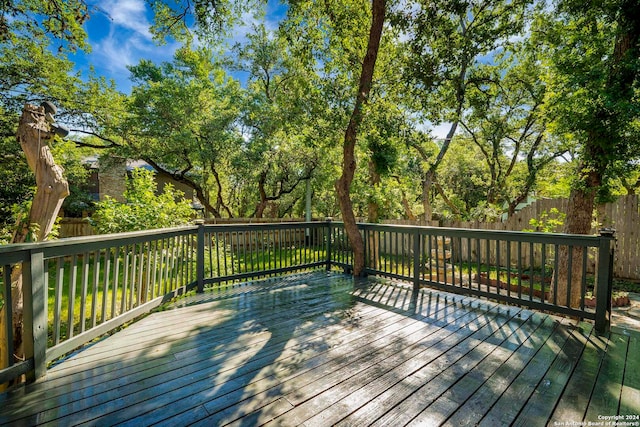 view of wooden terrace