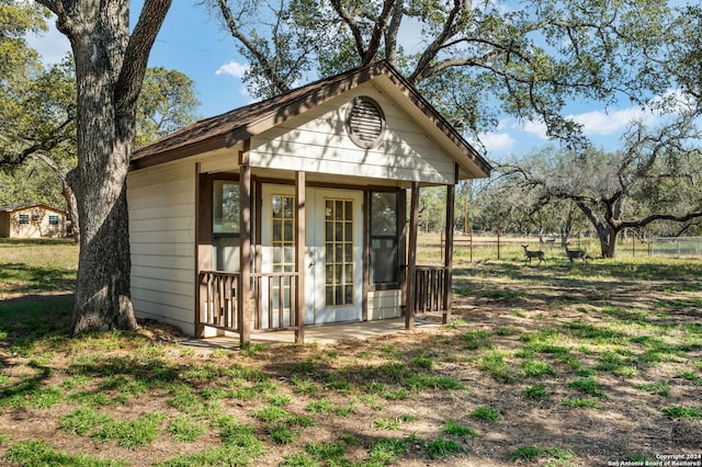 view of outbuilding