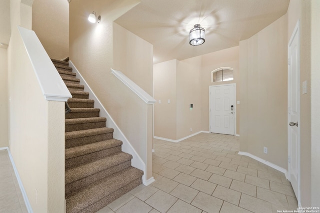 view of tiled entryway