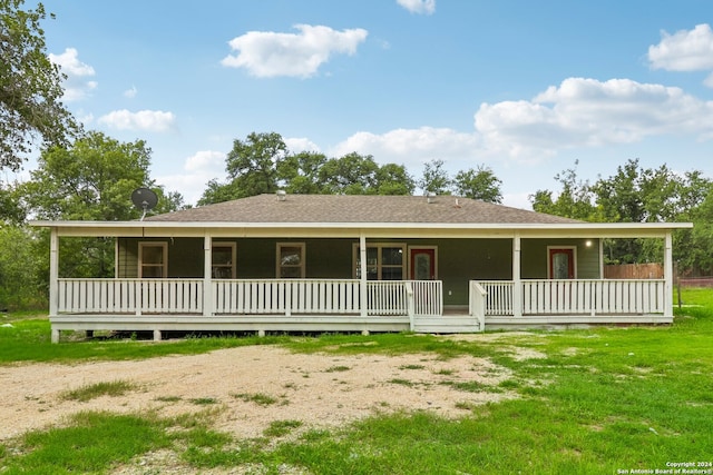 view of front of home with a porch