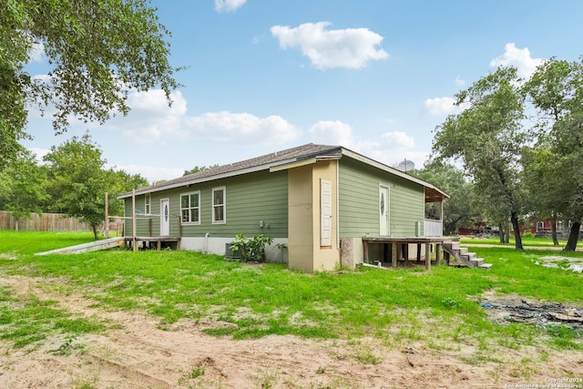 view of rear view of property