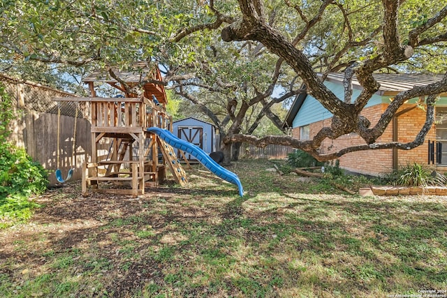 view of jungle gym