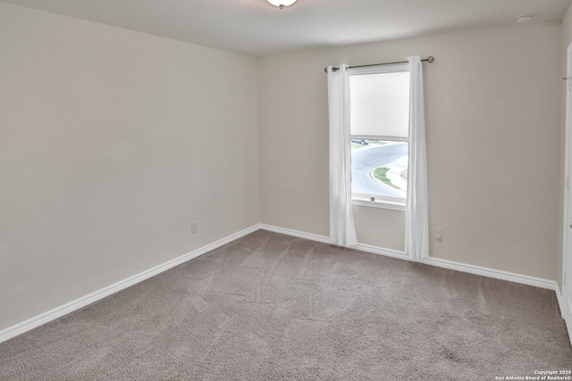 view of carpeted empty room