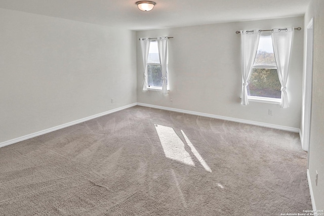 carpeted empty room featuring plenty of natural light