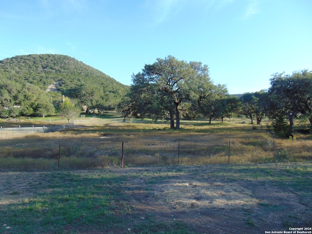 mountain view with a rural view