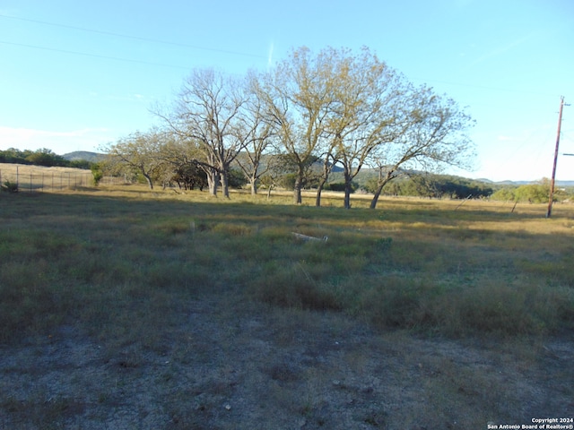 view of yard featuring a rural view