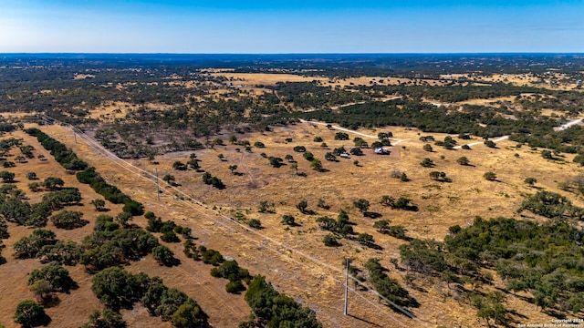 bird's eye view with a rural view