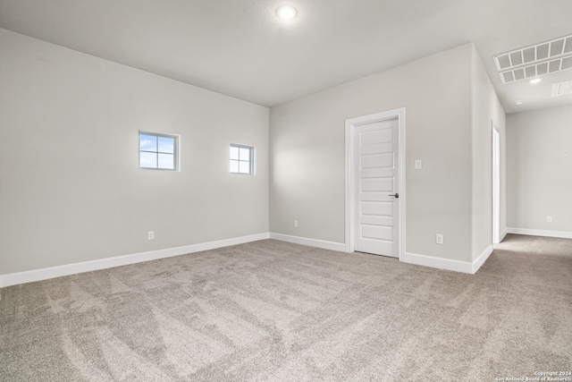 view of carpeted empty room