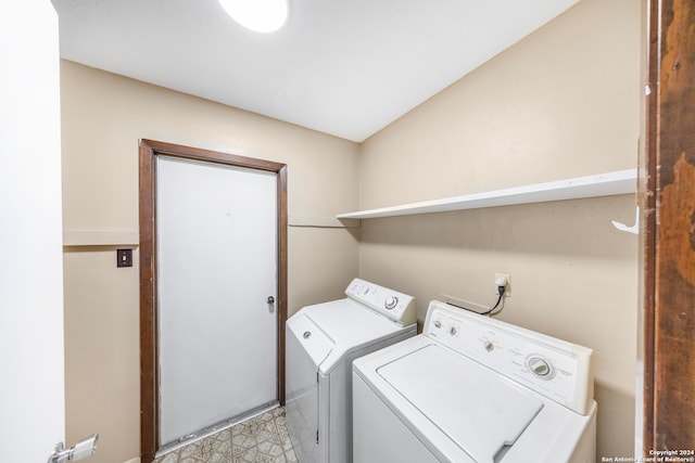 laundry area with separate washer and dryer