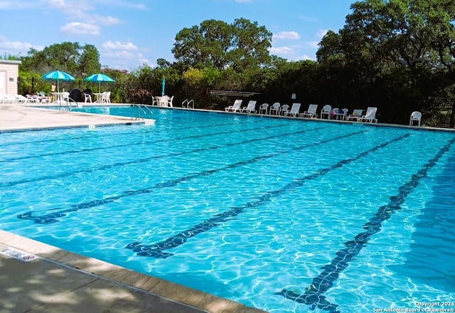 view of pool