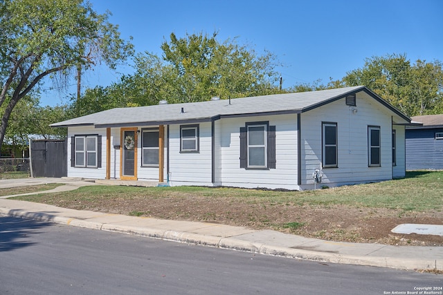 view of ranch-style home