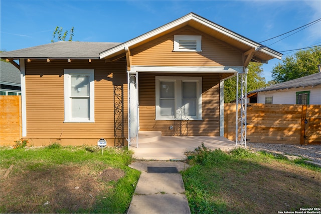 view of bungalow-style house