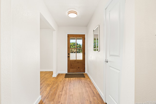 entryway featuring light hardwood / wood-style floors