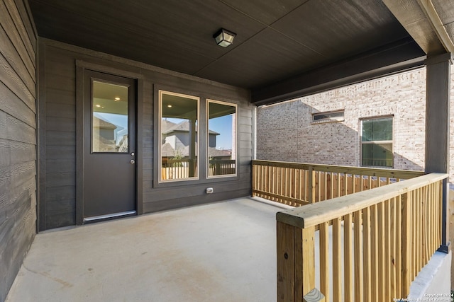 exterior space featuring covered porch