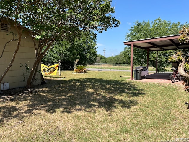 view of yard featuring a patio area