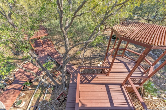 exterior space featuring a gazebo