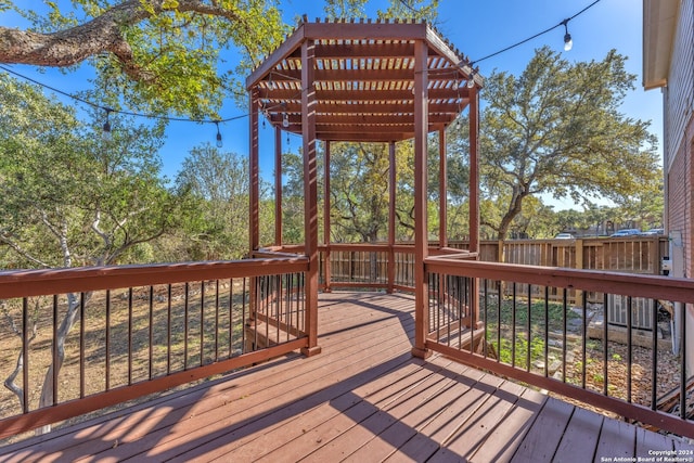 view of wooden terrace