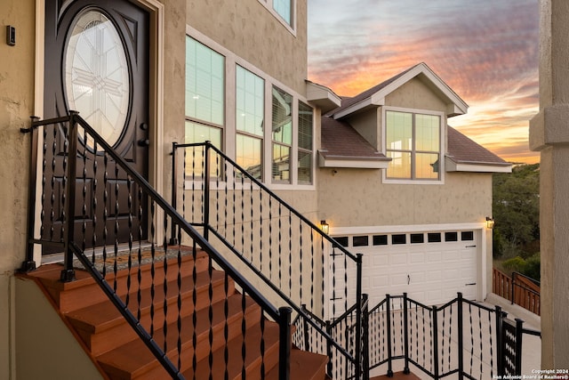 view of stairs