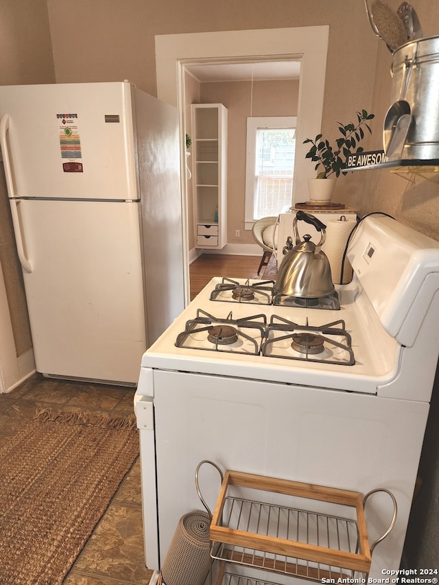 kitchen with white appliances