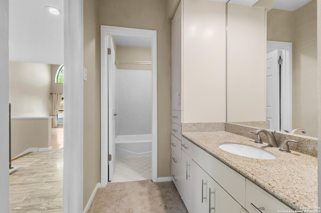 206 Bluff Holw, San Antonio, TX 78216 - full bathroom featuring vanity, baseboards, and bathing tub / shower combination