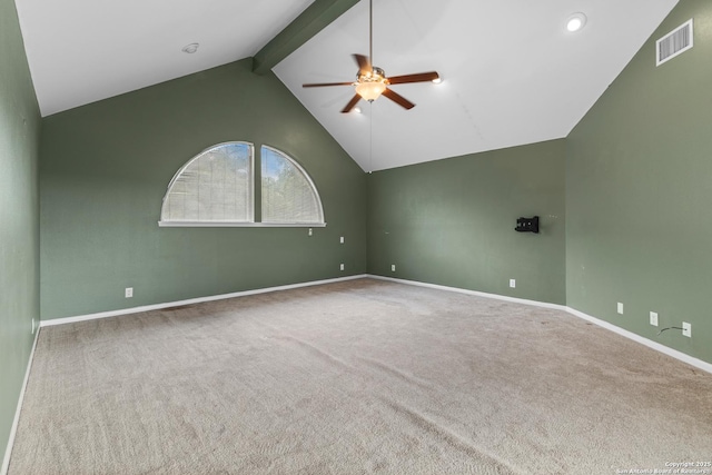206 Bluff Holw, San Antonio, TX 78216 - bonus room with ceiling fan, carpet flooring, baseboards, and recessed lighting
