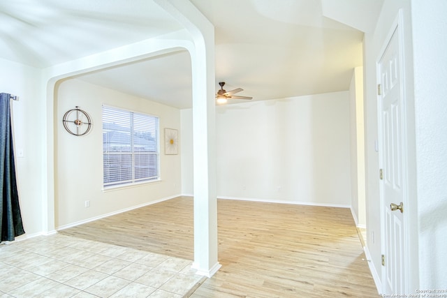 interior space with light wood-type flooring