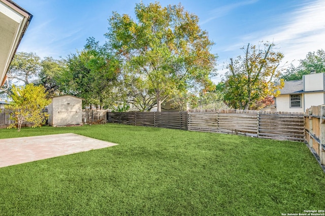 view of yard with a patio