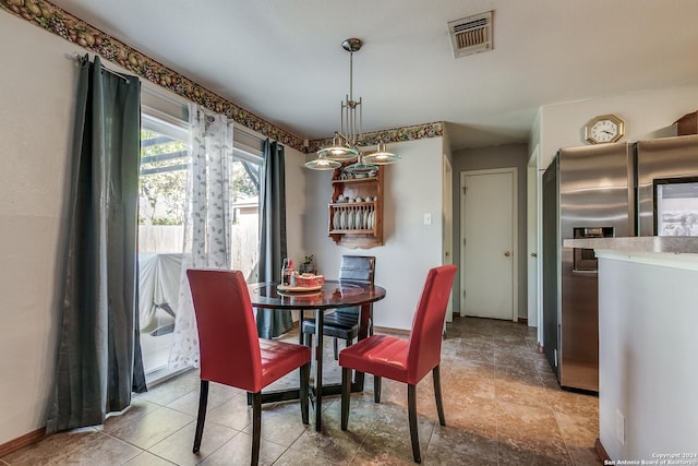 view of dining room