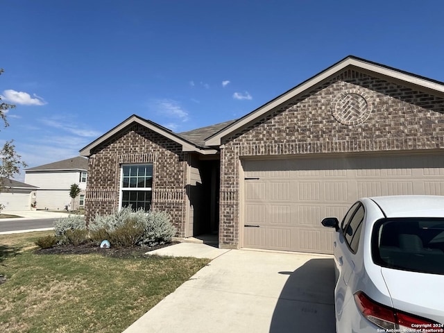 ranch-style house with a garage