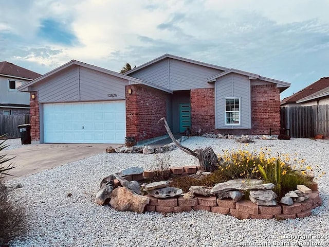 ranch-style house with a garage