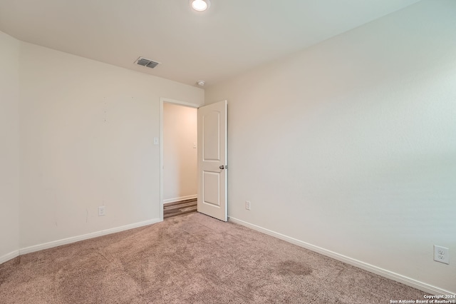 view of carpeted empty room