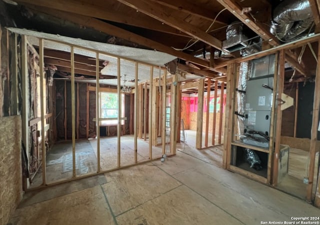 miscellaneous room featuring heating unit