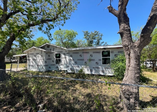 view of rear view of property